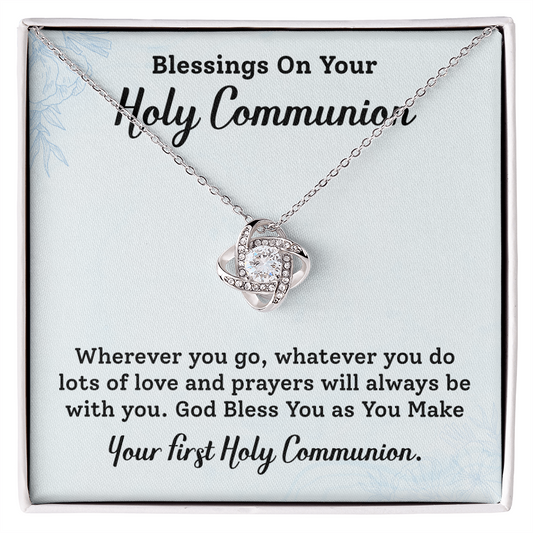 Blessing On Your Holy Communion Necklace Gift.