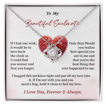 To My Beautiful Soulmate Necklace Gift From Your Soulmate Necklace Gift For Wife