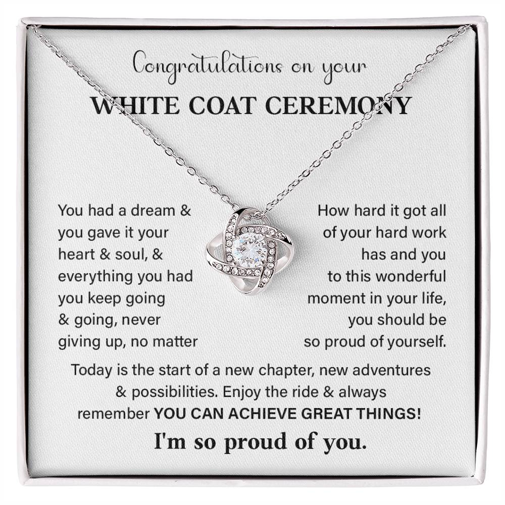 Congratulations On Your White Coat Ceremony White Coat Ceremony Congratulations Necklace New Beginnings Jewelry Meaningful Gift Supportive Gift Emotional Connection Necklace Motivational Jewelry You Are Amazing Necklace