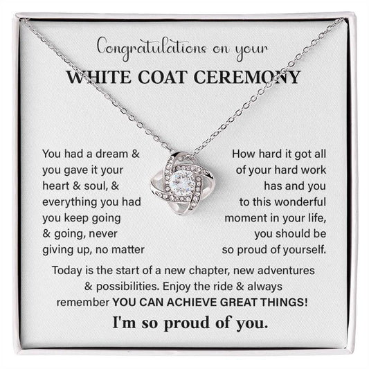 Congratulations On Your White Coat Ceremony White Coat Ceremony Congratulations Necklace New Beginnings Jewelry Meaningful Gift Supportive Gift Emotional Connection Necklace Motivational Jewelry You Are Amazing Necklace