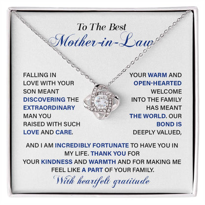 Extraordinary Necklace Gift for Mother-in-Law from Bride with Note