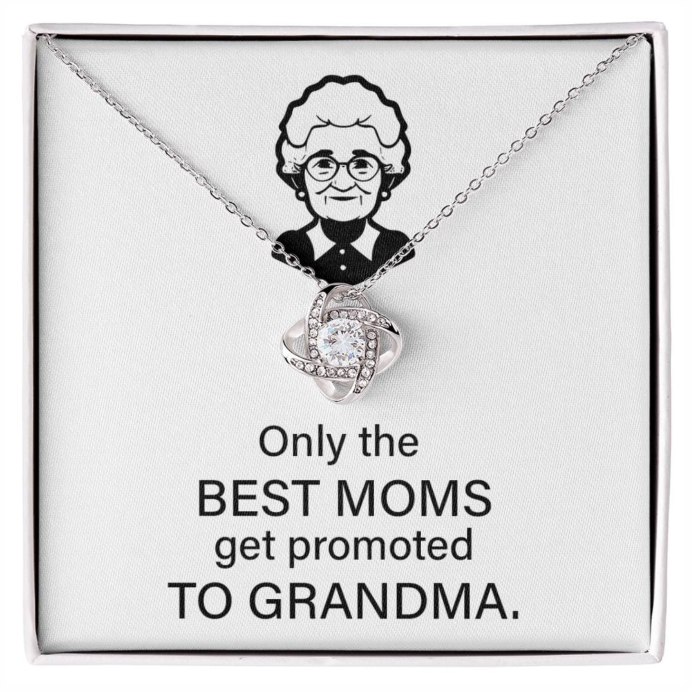 To The Best Moms Who Become Grandmas Grandma Necklace Gift Best Mom To Grandma Gift Jewelry Gift For Grandma Sentimental Jewelry For Grandmother Emotional Keepsake For Grandma Family Connection Necklace Sentimental Keepsake For Grandma