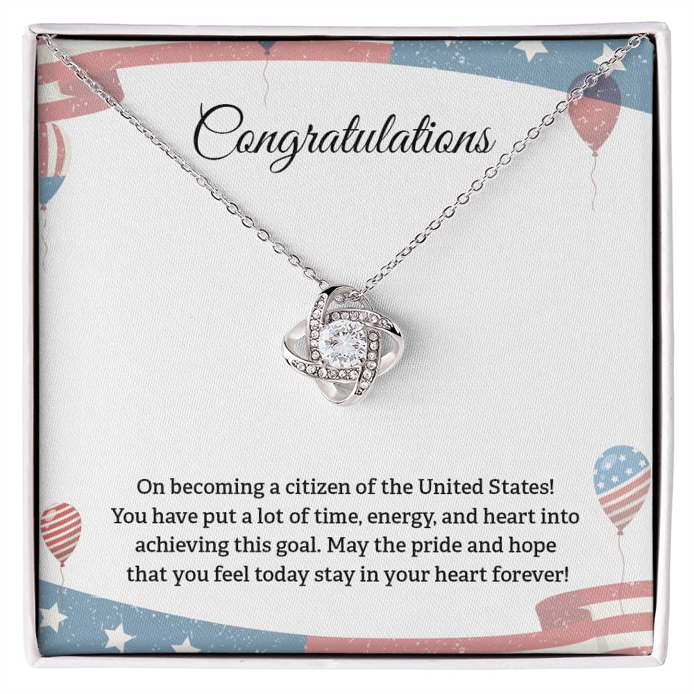 Congratulations Necklace For New U.s. Citizen Necklace For New U.s. Citizen Gift For New American Citizen Necklace With Citizenship Message U.s. Citizenship Celebration Gift Gift For New U.s. Patriot Jewelry For New U.s. Citizen Gift For Citizenship