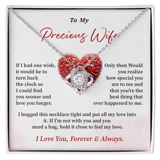 To My Precious Wife Necklace Gift From Your Boyfriend Sentimental Jewelry
