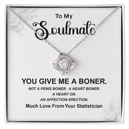 Funny Gift for Soulmate Necklace from Statistician