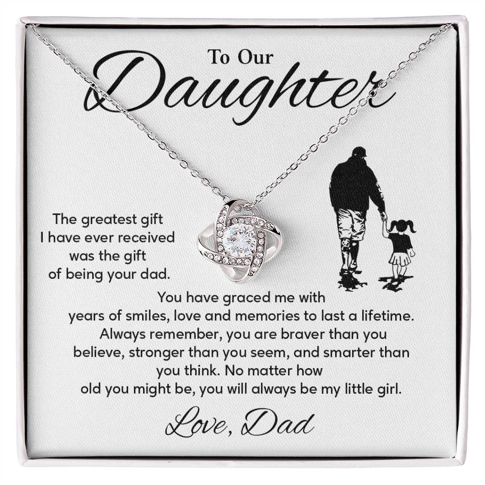 Daughter Necklace from Dad – Birthday or Graduation Gift for Her