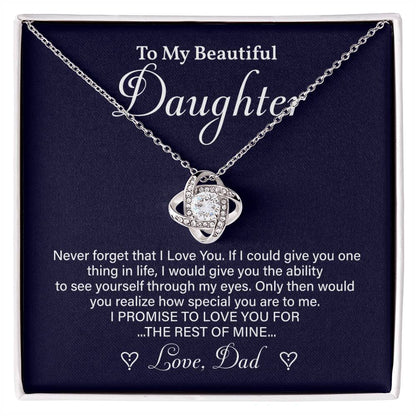 Daughter Necklace Gift from Dad – Special Message of Love
