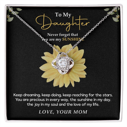 To My Daughter Necklace Sunshine Gift Box from Mom