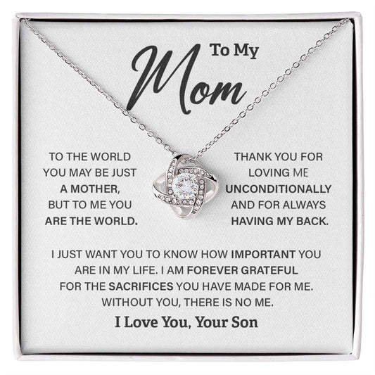 Mom TO THE WORLD YOU MAY BE.