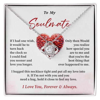 To My Soulmate Necklace Gift From Your Soulmate Inspirational Necklace