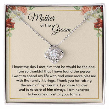 Mother of the Groom Wedding Necklace with Gift Box