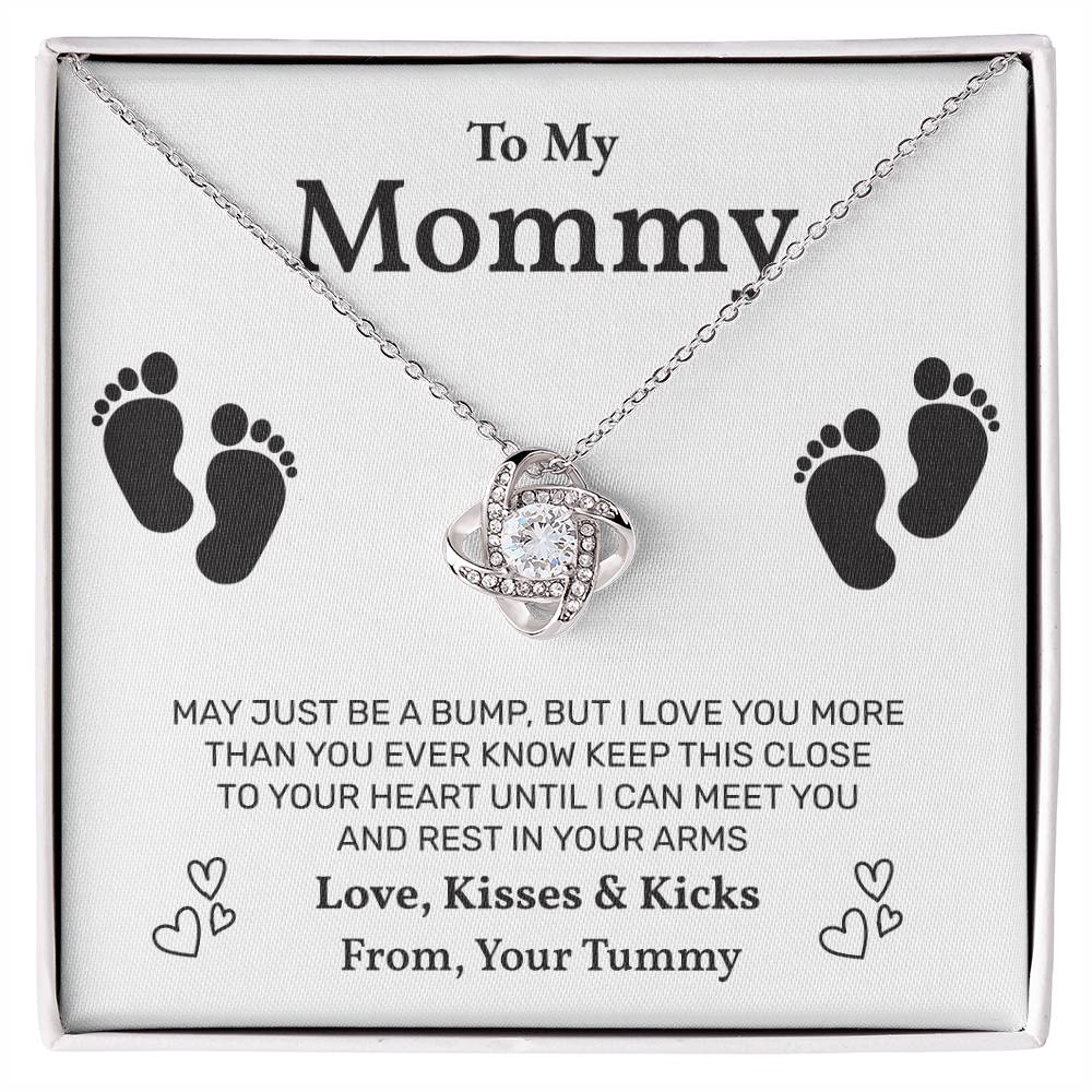 Pregnancy Necklace Gift for Mommy Message Card