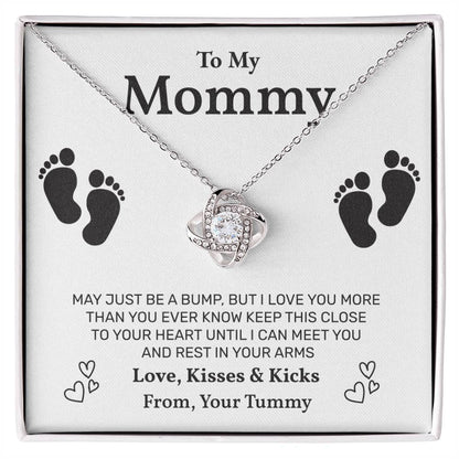 Pregnancy Necklace Gift for Mommy Message Card