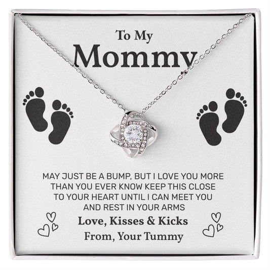 Pregnancy Necklace Gift for Mommy Message Card