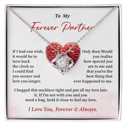 To My Forever Partner Necklace Gift From Your Boyfriend Sentimental Jewelry For Wife