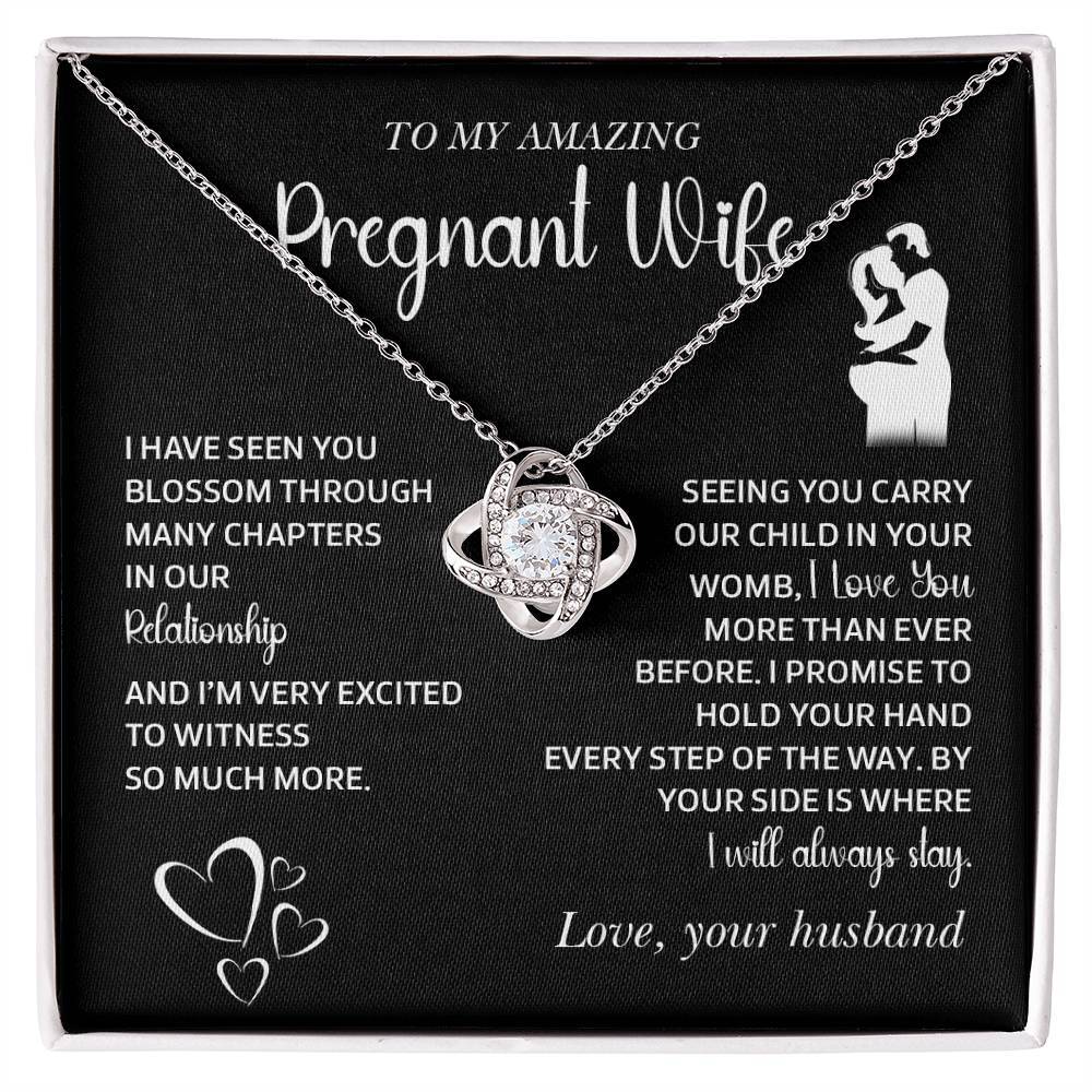 Gift for Pregnant Wife from Husband – Message Card Jewelry