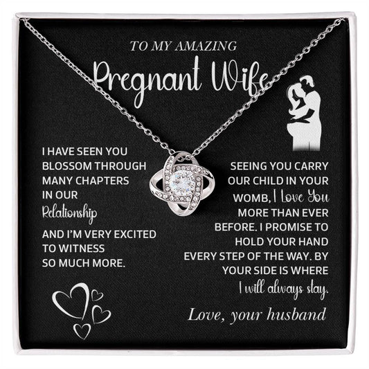 Gift for Pregnant Wife from Husband – Message Card Jewelry