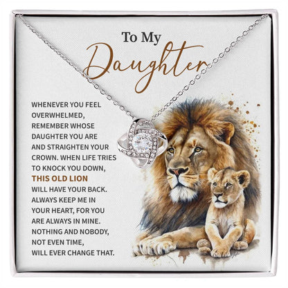 Lion Necklace Gift for Daughter from Dad – Strength & Love