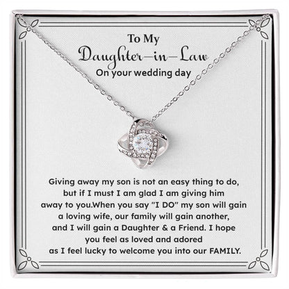Wedding Gift for Daughter-in-Law – Message Card Jewelry