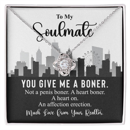 Funny Realtor Necklace Gift for Soulmate Woman