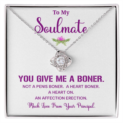 Funny Soulmate Necklace Gift from Principal