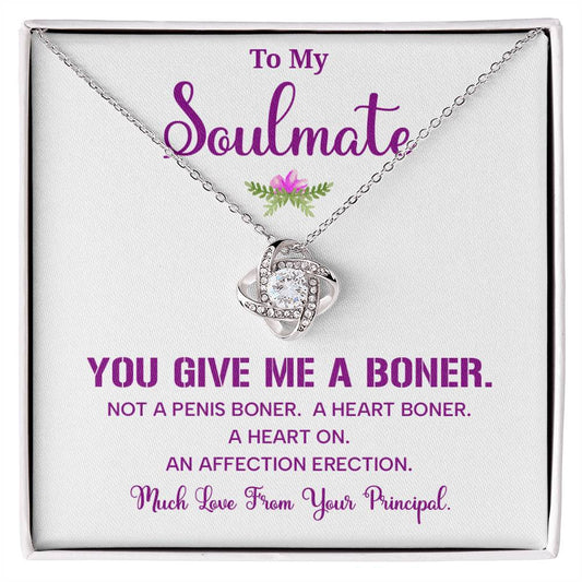 Funny Soulmate Necklace Gift from Principal