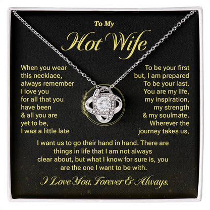 Hot Wife Necklace Gift with Romantic Message Card