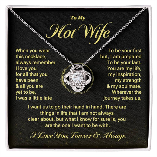 Hot Wife Necklace Gift with Romantic Message Card