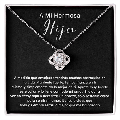 Collar Para Mi Hija – Mensaje de Fortaleza y Amor de Mamá