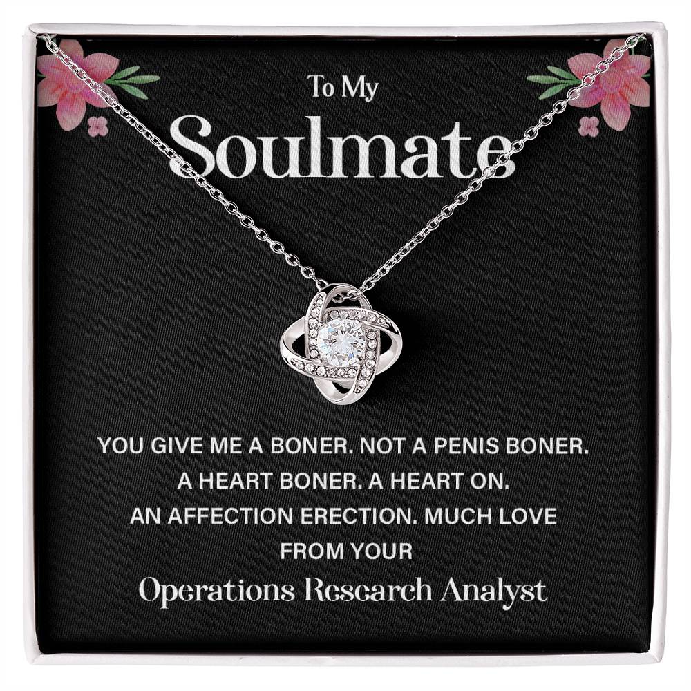 Funny Gift from Analyst to Soulmate Necklace Box