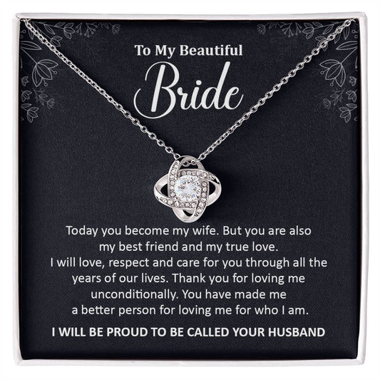 Bride Gift from Groom – Wedding Day Necklace