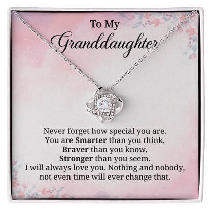 Granddaughter Necklace Gift With Empowering Message