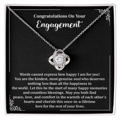 Engagement Gift Necklace – Sentimental Jewelry with Message Card