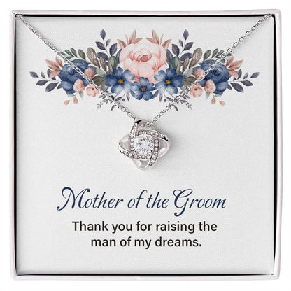 Mother of Groom Gift Necklace with Message Card