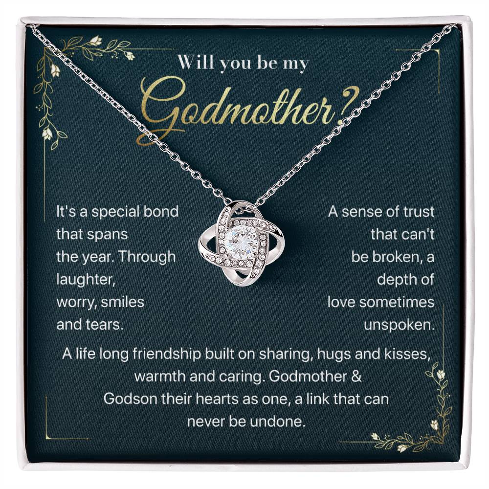 Will you be my Godmother Endless Support Necklace Bright Future Necklace Faithful Godmother Jewelry Strength In Unity Necklace Empowering Presence Jewelry Enduring Bond Necklace Emotional Support Pendant Inspirational Connection Jewelry