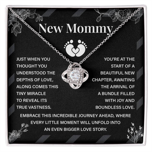 New Mommy Necklace Gift with Sweet Card