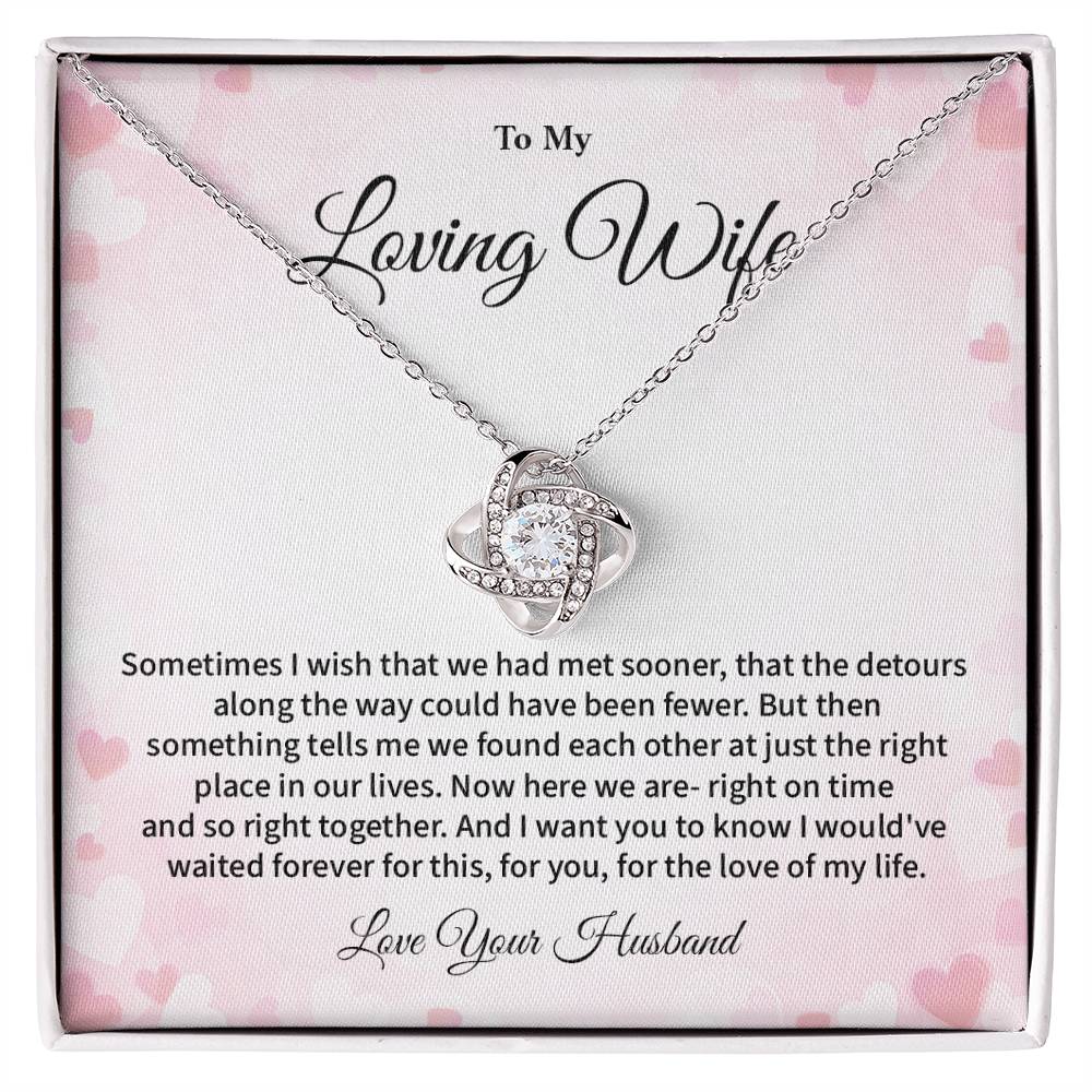 To My Loving Wife Necklace Gift From Your Husband Sentimental Jewelry