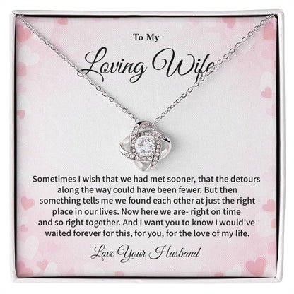 To My Loving Wife Necklace Gift From Your Husband Sentimental Jewelry