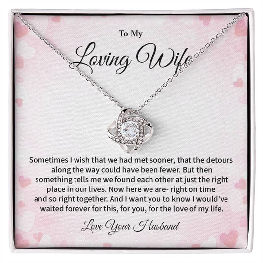 To My Loving Wife Necklace Gift From Your Husband Sentimental Jewelry