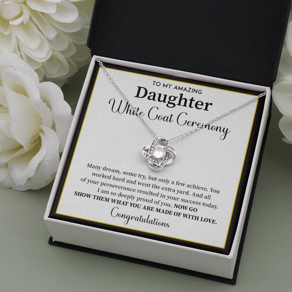White Coat Ceremony Gift For Daughter Necklace With Gift Box