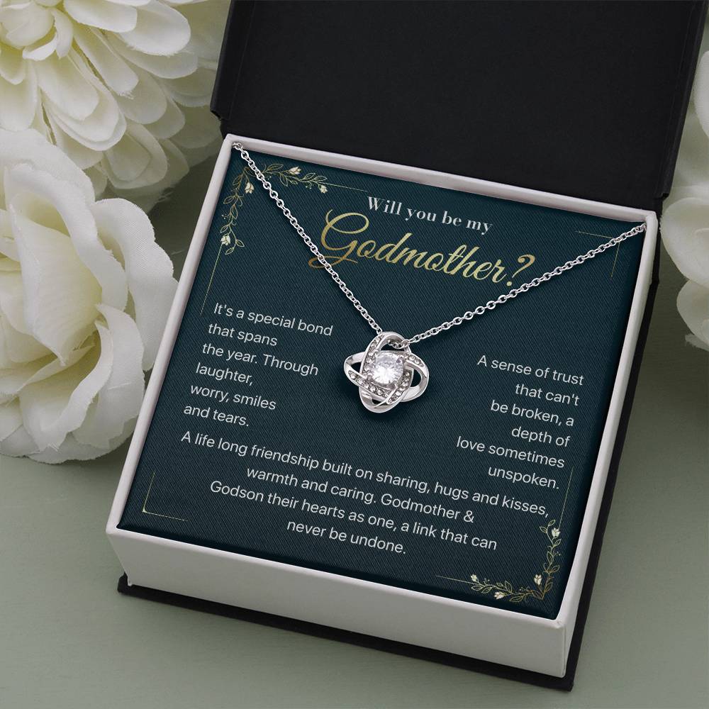 Will you be my Godmother Endless Support Necklace Bright Future Necklace Faithful Godmother Jewelry Strength In Unity Necklace Empowering Presence Jewelry Enduring Bond Necklace Emotional Support Pendant Inspirational Connection Jewelry