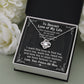 To My Love of My Life Necklace Gift With Message Card