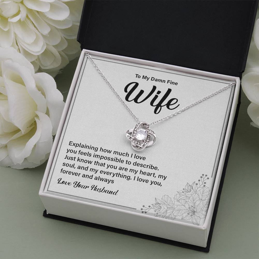 Wife Necklace Gift from Husband with Gift Card