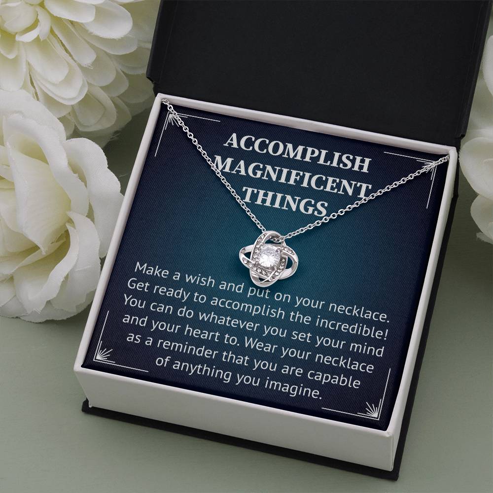 Accomplish Magnificent Things Necklace For Best Friend, Happy Friendshipday Necklace.