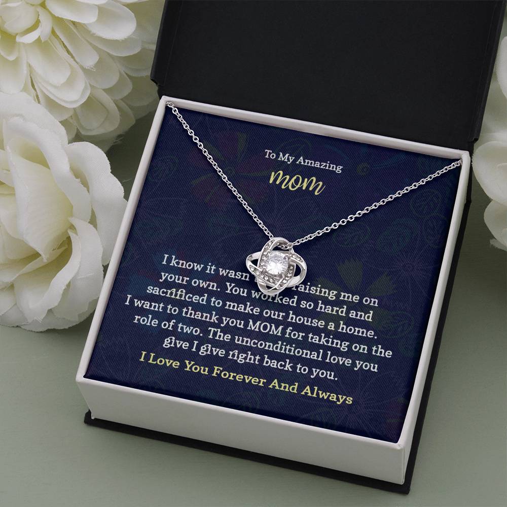 Single Mom Necklace Gift From Daughter and Son