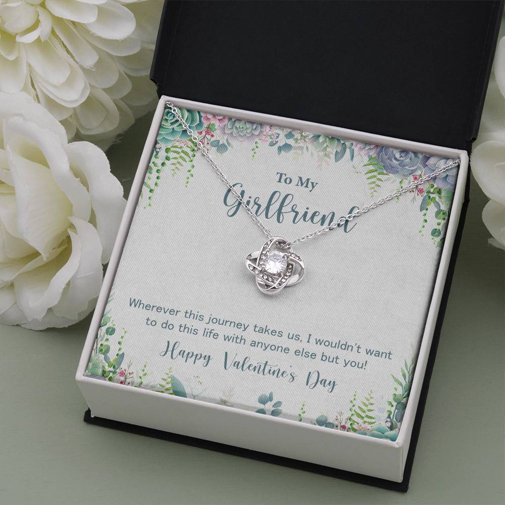 Girlfriend Necklace Gift for Valentine's Day Journey Love