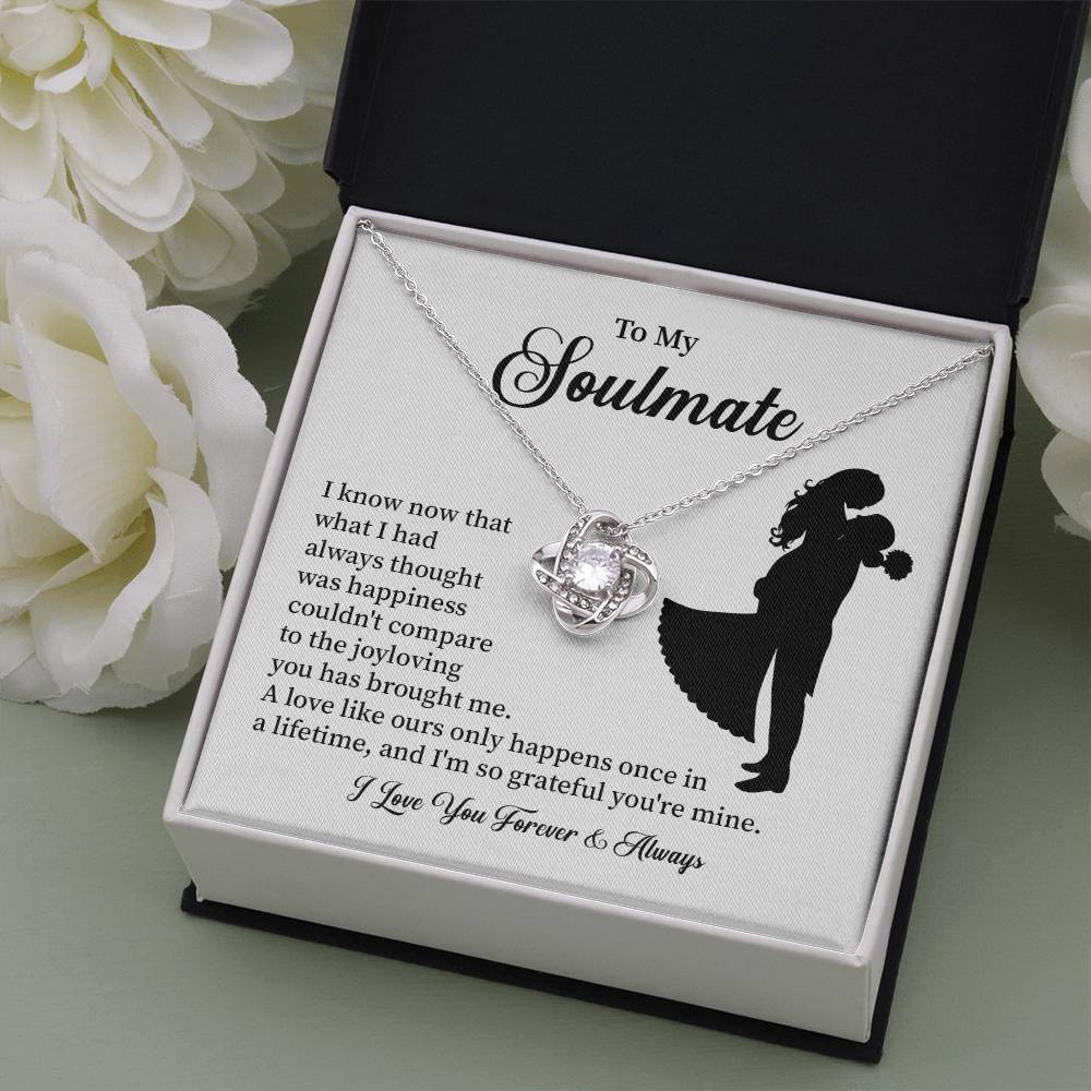 Soulmate Necklace – Gift for Wife or Girlfriend with Romantic Message