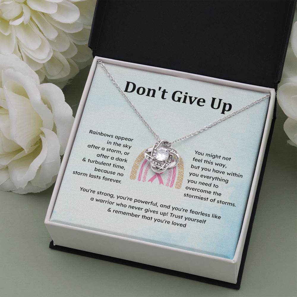 Don't Give Up Strength In Adversity Jewelry Don't Give Up Necklace Gift From Your Husband Meaningful Gift Supportive Gift Motivational Jewelry Never Give Up Necklace Breast Cancer Necklace For Soulmate Personal Growth Jewelry