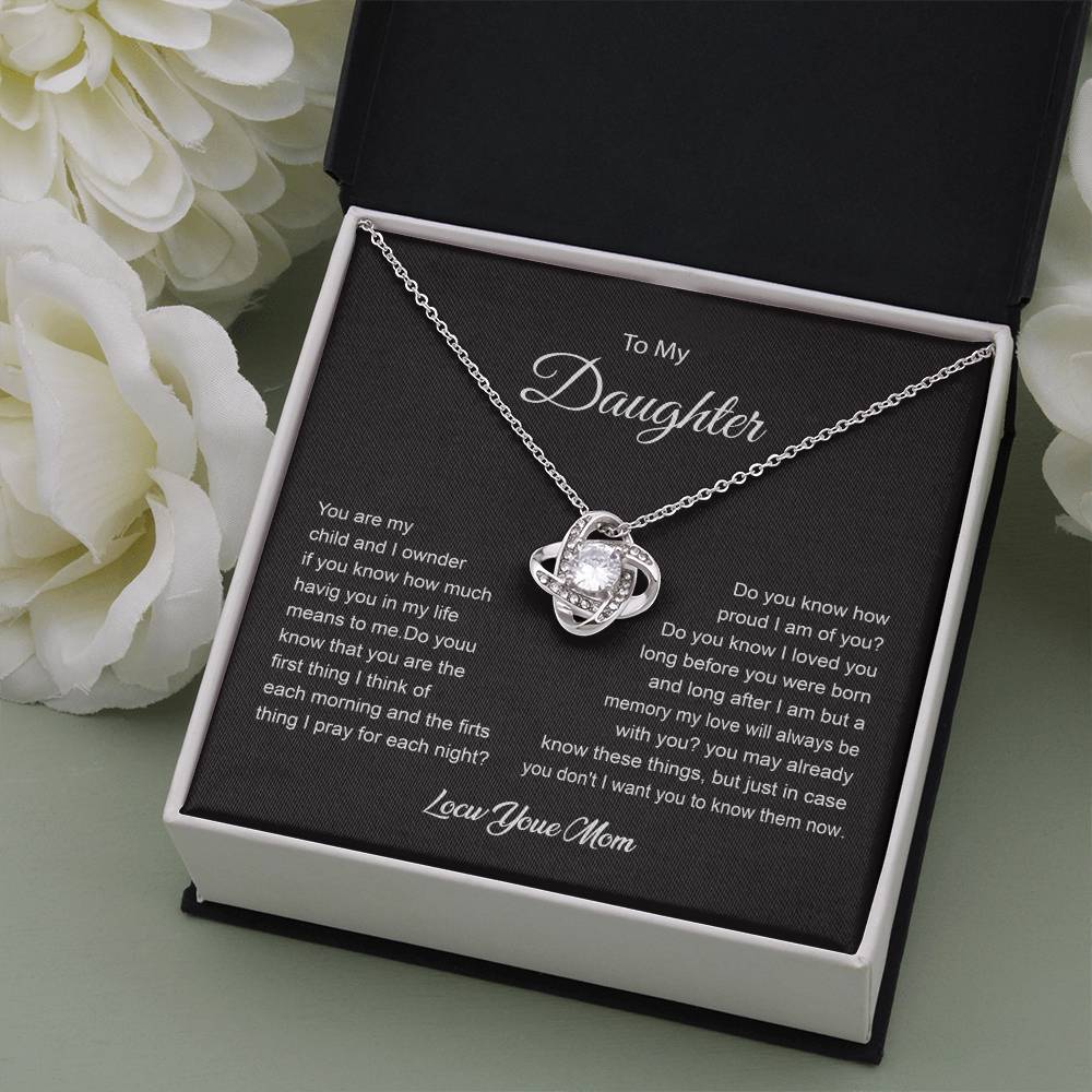 Heartfelt Message Necklace for Daughter from Mom