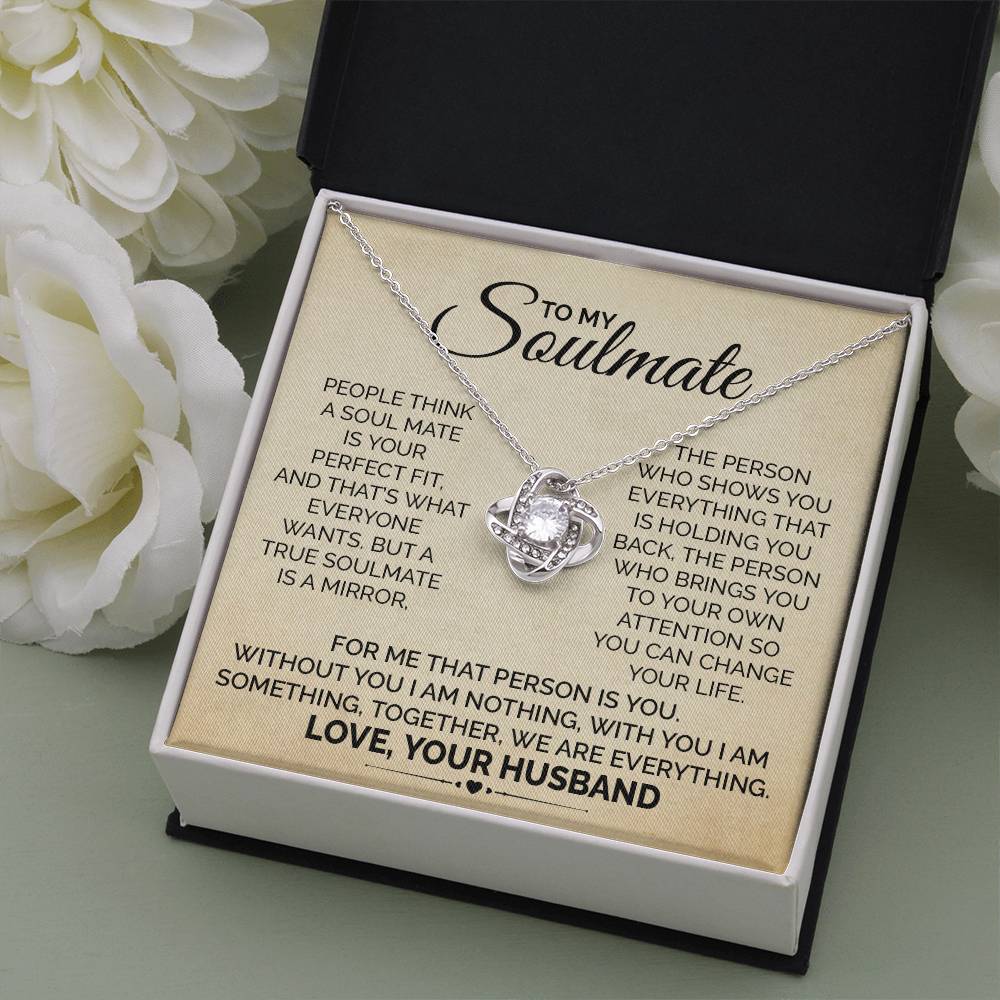 Soulmate Necklace Gift from Husband to Wife